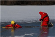 Fire Department - Staff, Ice Rescue Drill at Mill Pond