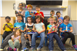 Children's lego block event at public library