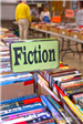 Spring book sale event at public library
