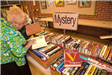 Spring book sale event at public library