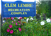 Sign located at Clem Lemire Recreational complex