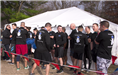 Members of the Newington Police Department waiting to take the polar plunge