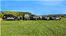 Staged photo of six fleet vehicles used by the Newington Police Department