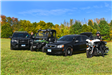 Staged presentation of four fleet vehicles used by Newington Police Department