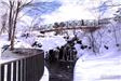 Mill Pond Falls during the winter