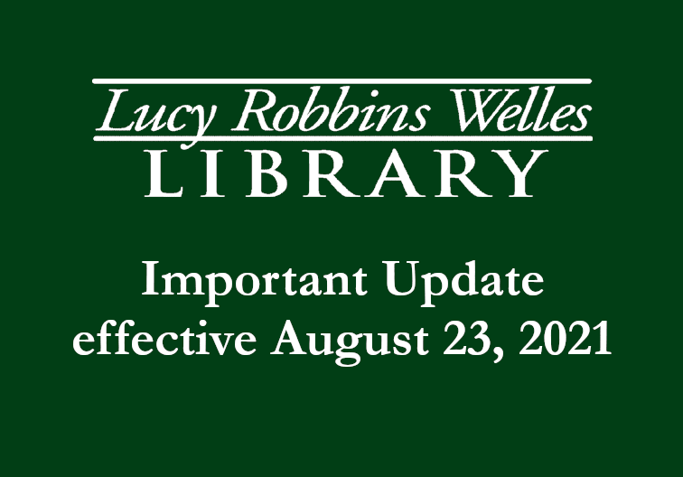 Library update August 2021