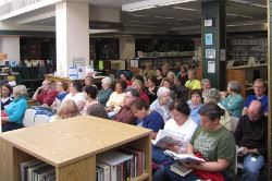 Audience listening to William Landay