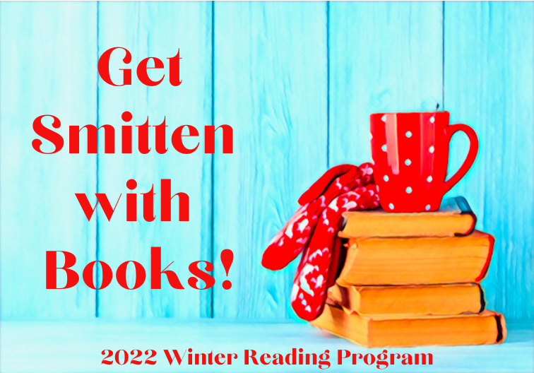 Get Smitten with Books adult winter reading logo