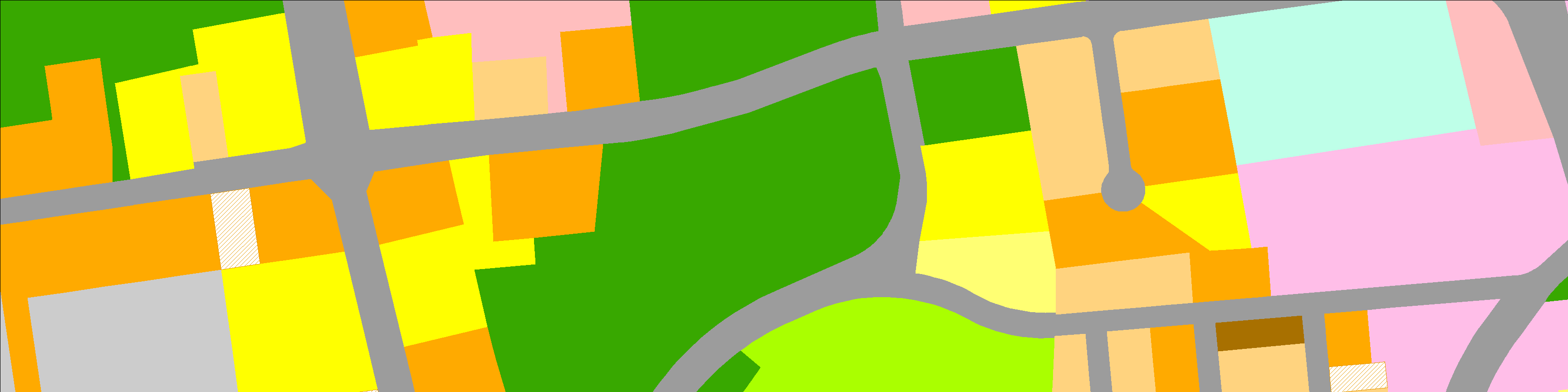 Land use classes around Town Hall