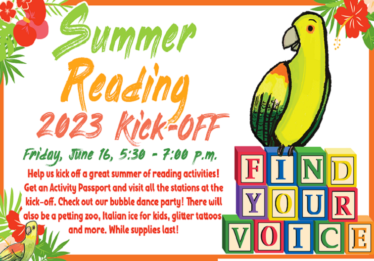 Summer Reading Kick Off 