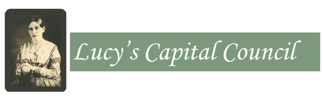lucys capital council banner with lucy croppee