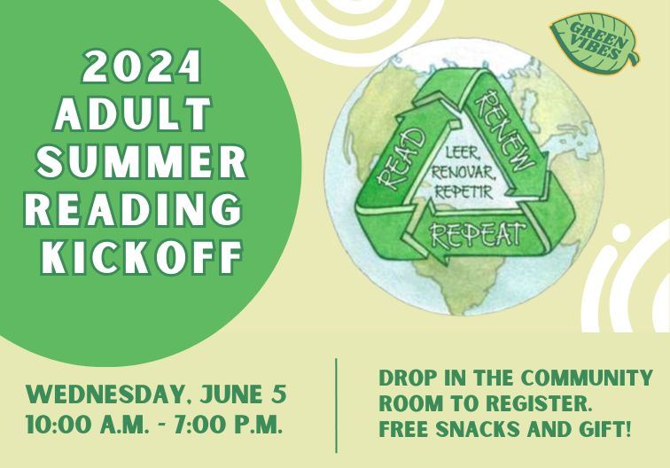 adult summer reading kickoff newsflash