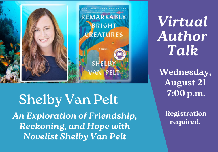Shelvy Van Pelt Virtual Author Talk Newsflash