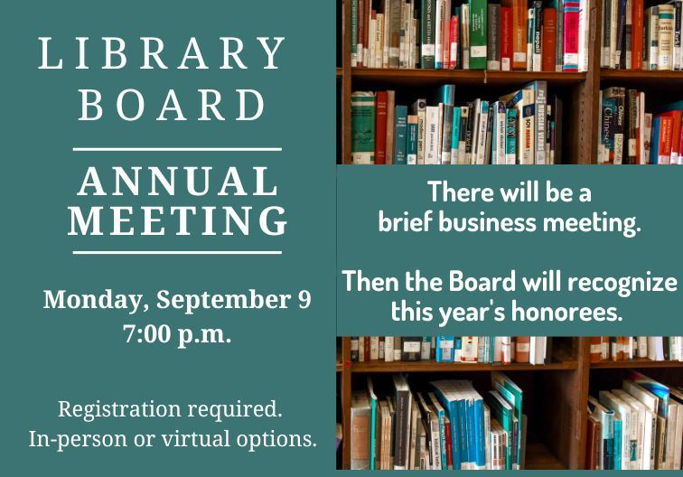 Library board annual meeting newsflash