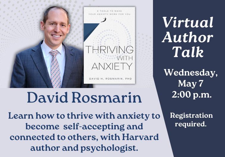 David Rosmarin May 2025 virtual author talk newsflash