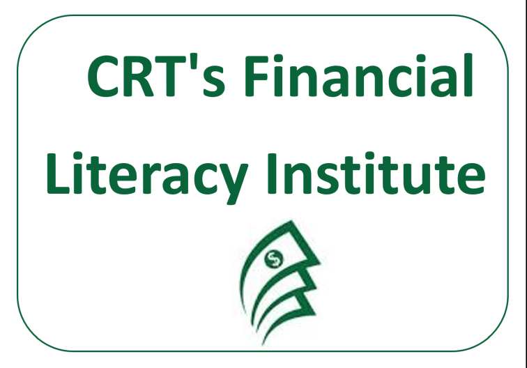 CRT Financial Literacy written in a green box