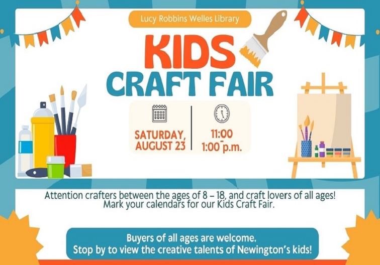 Kids Craft Fair Saturday, August 23 from 11:00 am - 1:00 pm