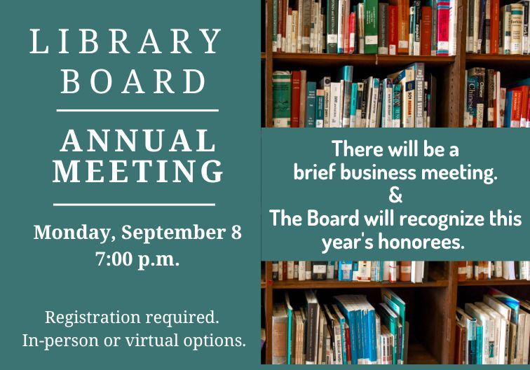 Library board annual meeting newsflash