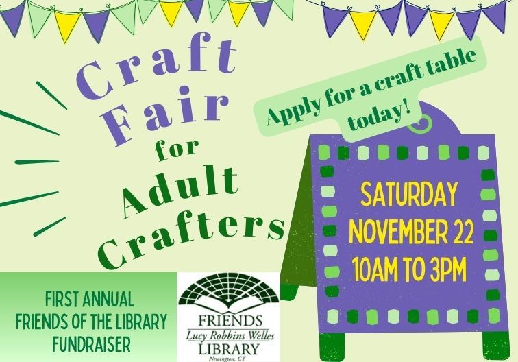apply table for craft fair for adults that will be held on November 22