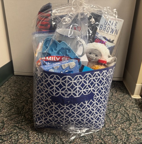 winter reading kickoff baasket