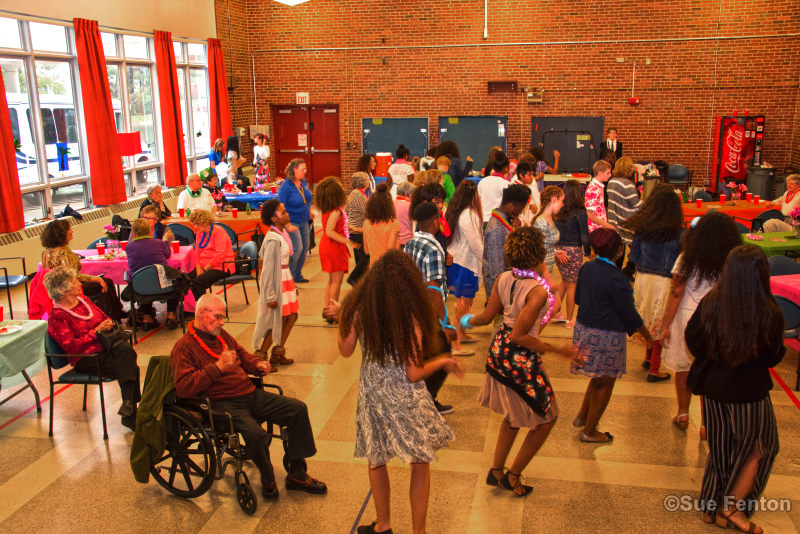 Patrons attend Senior Prom event at the Senior and Disabled Center