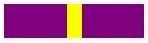 Purple and yellow stripe Police Cross award