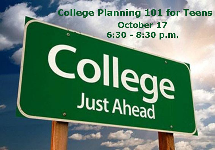 college just ahead sign