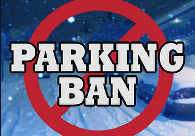 parking ban with Red circle with slash