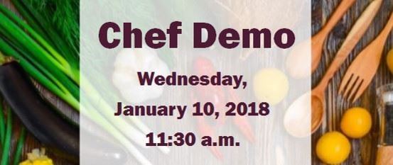 Chef Demo at Senior & Disabled Center 1/10/2018 