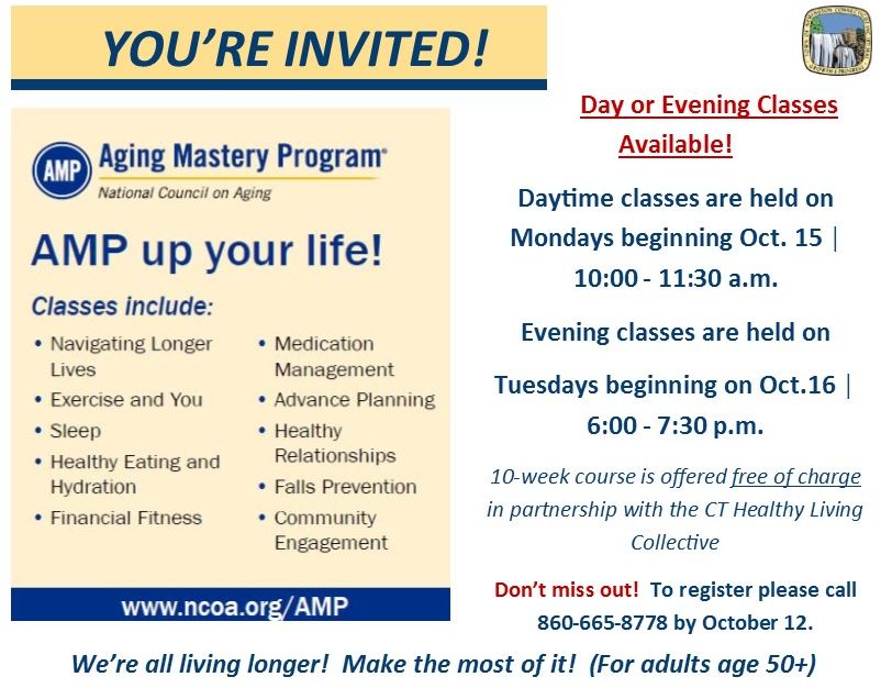 Aging Mastery Program information - Senior & Disabled Center