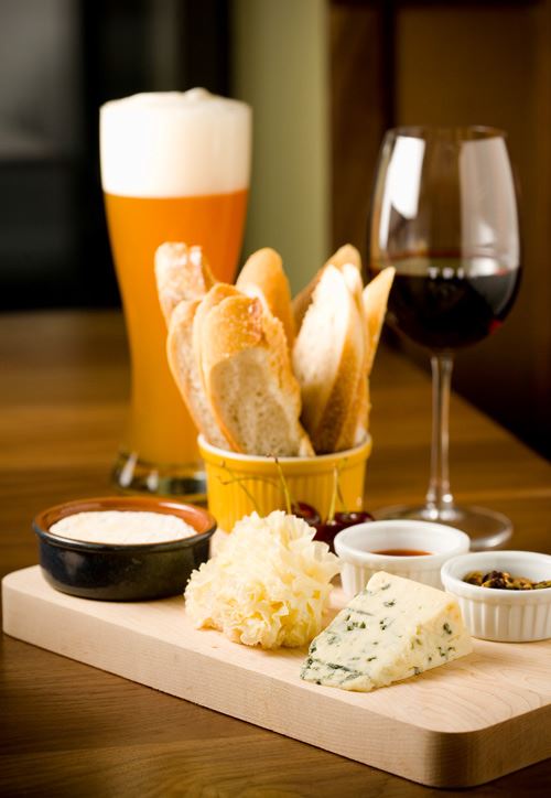 wine beer cheese