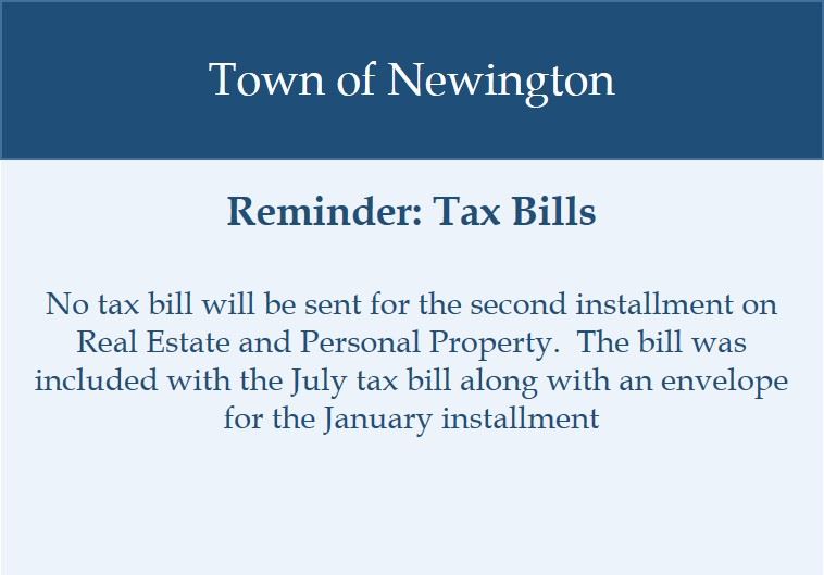 Tax Bill Reminder