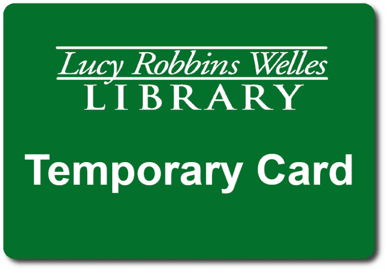 temporary library card 