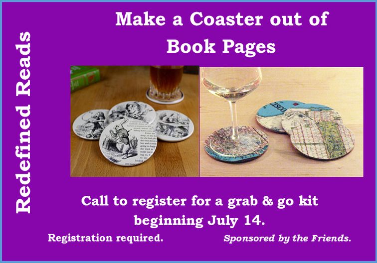 book page coasters newsflash