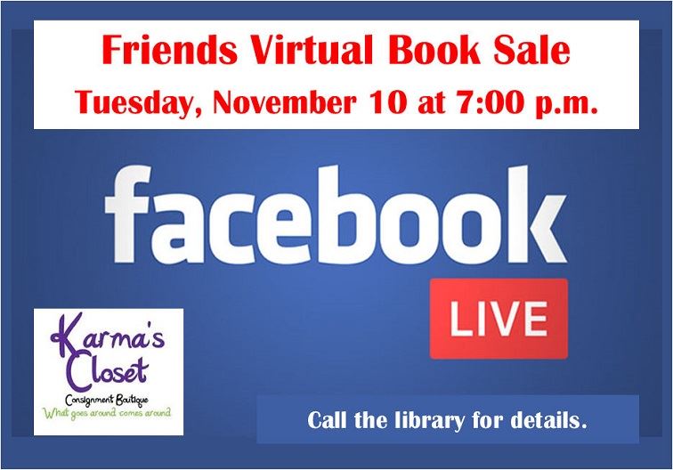 Facebook LIve Book Sale Newsflash 