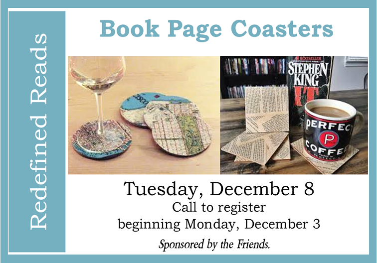 book page coasters newsflash