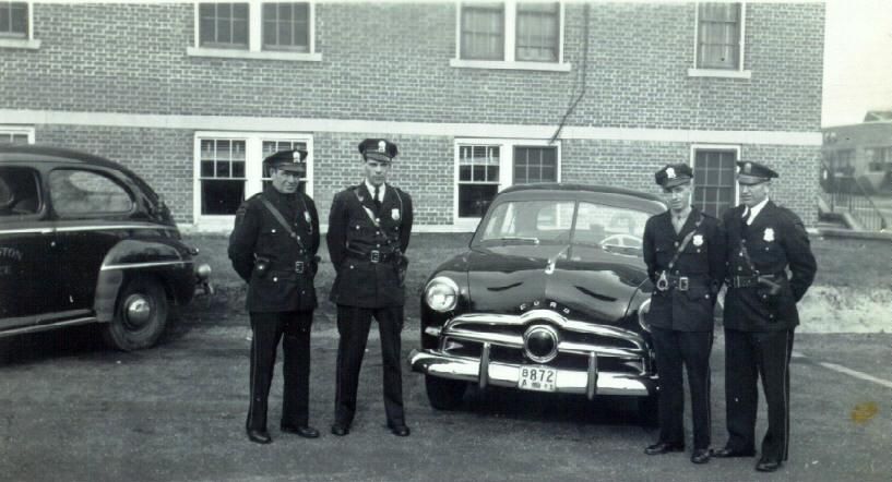 1940's Ford Cruisers at Old Police Headquarters Main Street