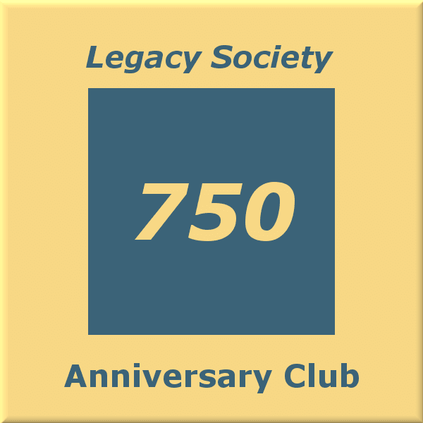 750 anniversary club button