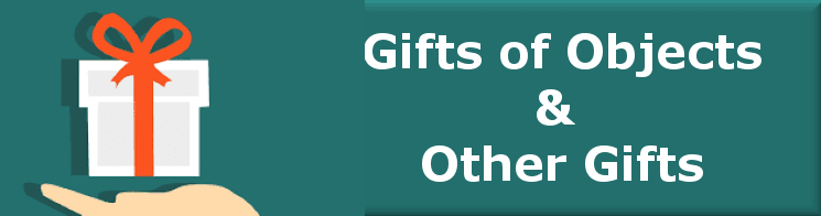 gifts of objects banner bev