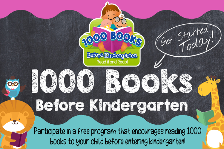1000 books before kindergarten slide