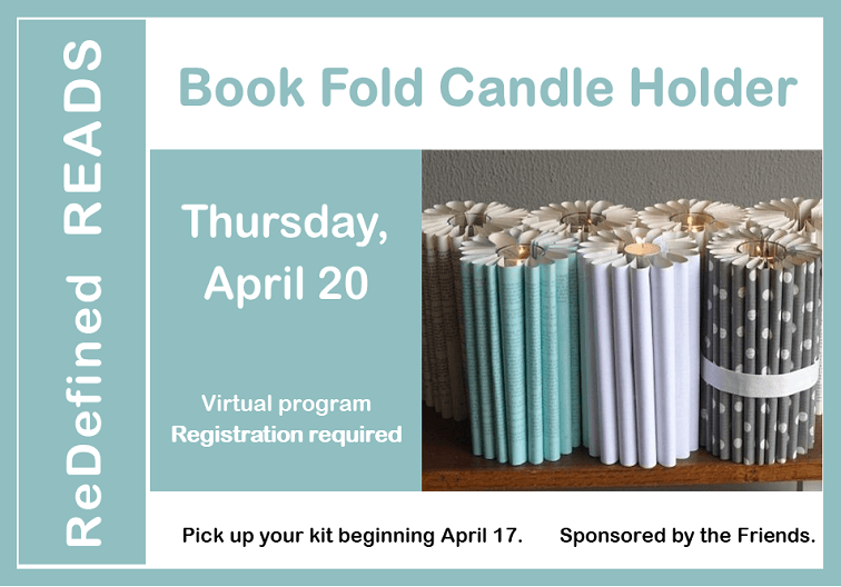 book fold candle holder newsflash