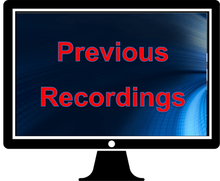 TV with Previous Recorded on the screen Opens in new window